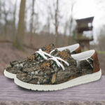 Los Angeles Rams Camo Hunting Hey Dude Canvas Loafer Shoes