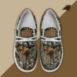 Carolina Panthers Camo Hunting Hey Dude Canvas Loafer Shoes