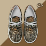 Kansas City Chiefs Camo Hunting Hey Dude Canvas Loafer Shoes