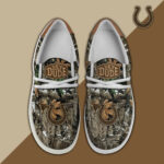 Indianapolis Colts Camo Hunting Hey Dude Canvas Loafer Shoes