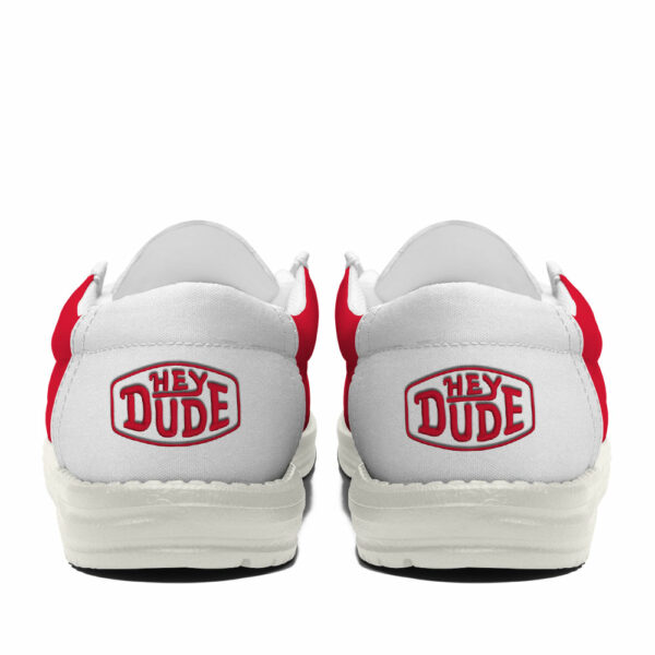 Nebraska Cornhuskers Football Hey Dude Canvas Loafer Shoes - Custom Name