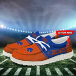 Boise State Broncos Football Hey Dude Canvas Loafer Shoes - Custom Name