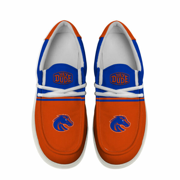 Boise State Broncos Football Hey Dude Canvas Loafer Shoes - Custom Name