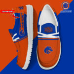 Boise State Broncos Football Hey Dude Canvas Loafer Shoes - Custom Name