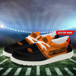 Oklahoma State Cowboys Football Hey Dude Canvas Loafer Shoes - Custom Name