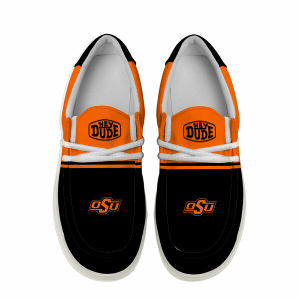 Oklahoma State Cowboys Football Hey Dude Canvas Loafer Shoes - Custom Name