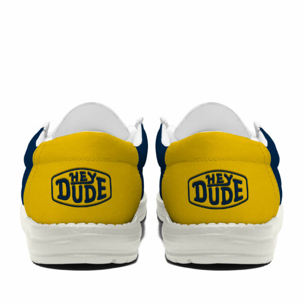 Michigan Wolverines Football Hey Dude Canvas Loafer Shoes - Custom Name