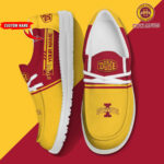 Iowa State Cyclones Football Hey Dude Canvas Loafer Shoes - Custom Name