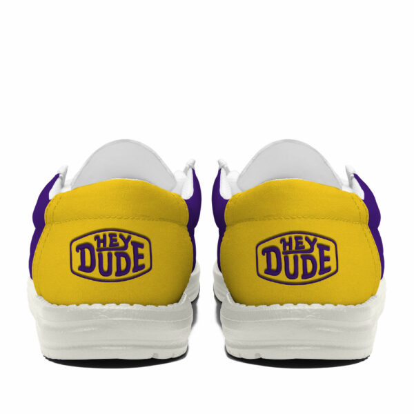 LSU Tigers Football Hey Dude Canvas Loafer Shoes - Custom Name