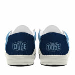 North Carolina Tar Heels Football Hey Dude Canvas Loafer Shoes - Custom Name