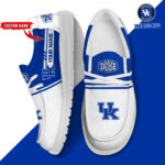 Kentucky Wildcats Football Hey Dude Canvas Loafer Shoes - Custom Name