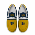 Notre Dame Fighting Irish Football Hey Dude Canvas Loafer Shoes - Custom Name