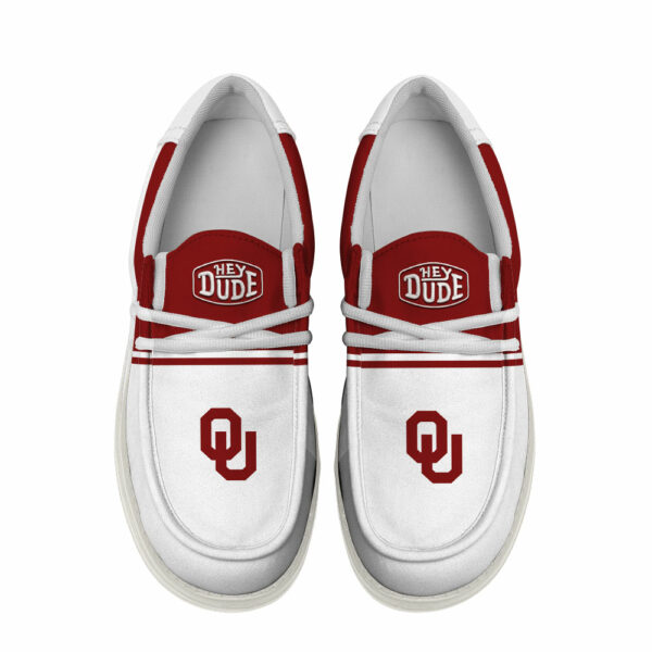 Oklahoma Sooners Football Hey Dude Canvas Loafer Shoes - Custom Name