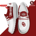 Oklahoma Sooners Football Hey Dude Canvas Loafer Shoes - Custom Name