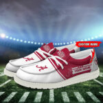 Alabama Crimson Tide Football Hey Dude Canvas Loafer Shoes - Custom Name