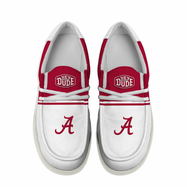 Alabama Crimson Tide Football Hey Dude Canvas Loafer Shoes - Custom Name