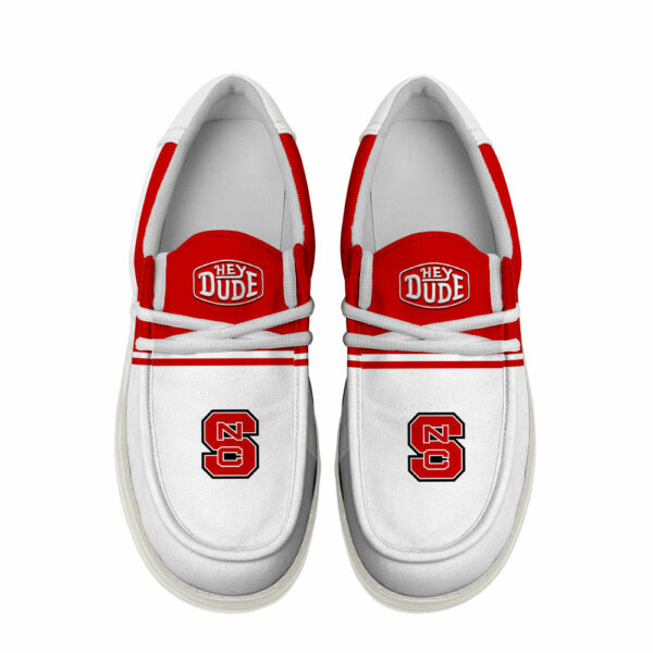 NC State Wolfpack Football Hey Dude Canvas Loafer Shoes - Custom Name