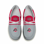 Ohio State Buckeyes Football Hey Dude Canvas Loafer Shoes - Custom Name