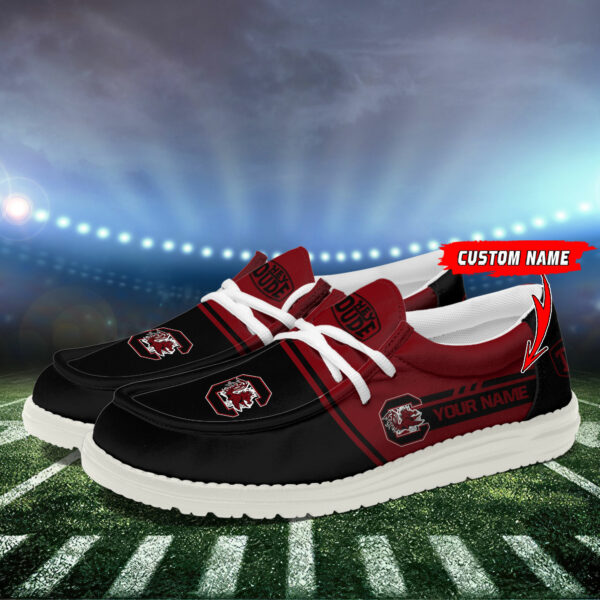 South Carolina Gamecocks Football Hey Dude Canvas Loafer Shoes - Custom Name