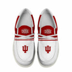 Indiana Hoosiers Football Hey Dude Canvas Loafer Shoes - Custom Name