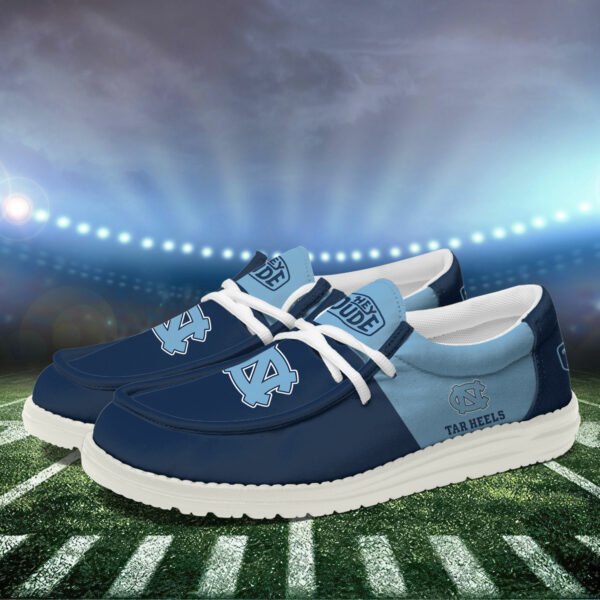 North Carolina Tar Heels Football Hey Dude Canvas Loafer Shoes HD01