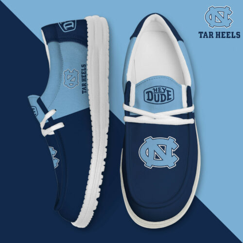 North Carolina Tar Heels Football Hey Dude Canvas Loafer Shoes HD01