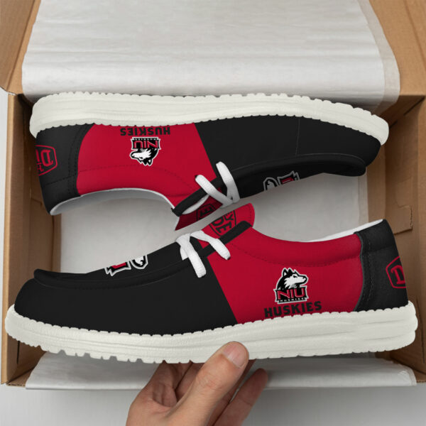 Northern Illinois Huskies Football Hey Dude Canvas Loafer Shoes HD01