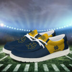 Notre Dame Fighting Irish Football Hey Dude Canvas Loafer Shoes HD01