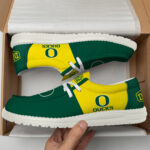 Oregon Ducks Football Hey Dude Canvas Loafer Shoes HD01