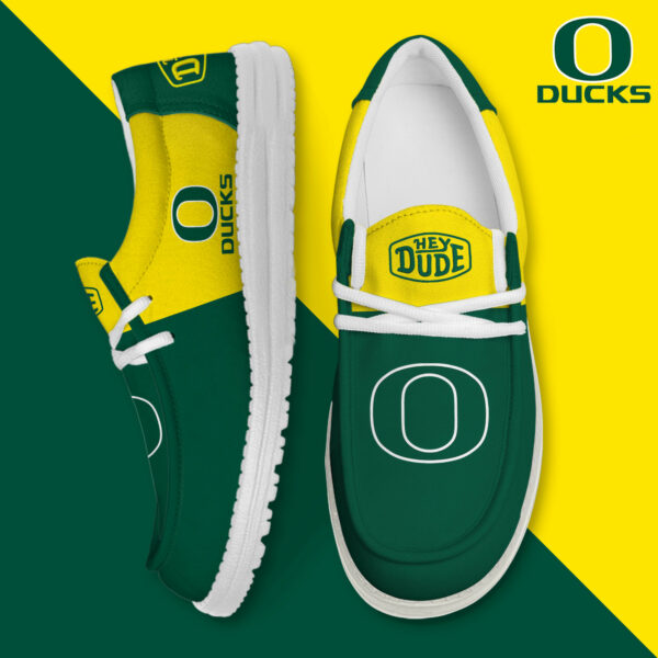 Oregon Ducks Football Hey Dude Canvas Loafer Shoes HD01