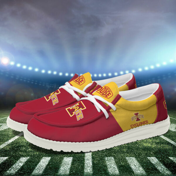 Iowa State Cyclones Football Hey Dude Canvas Loafer Shoes HD01