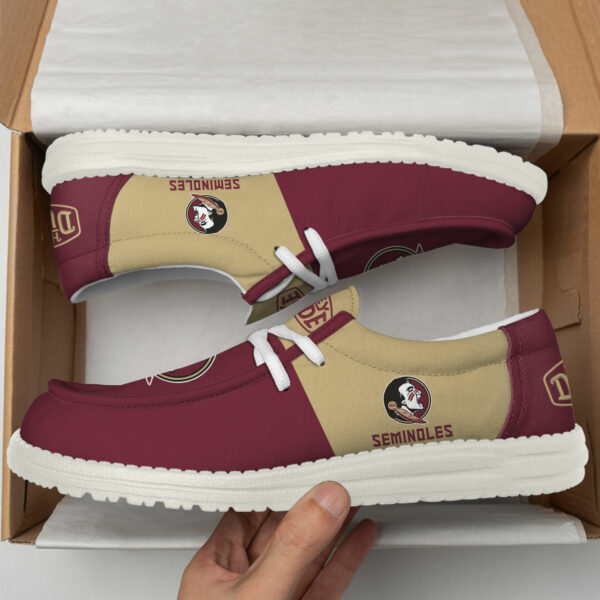 Florida State Seminoles Football Hey Dude Canvas Loafer Shoes HD01