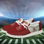 Oklahoma Sooners Football Hey Dude Canvas Loafer Shoes HD01