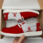 Indiana Hoosiers Football Hey Dude Canvas Loafer Shoes HD01