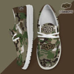 Oklahoma State Cowboys Camouflage Football Hey Dude Canvas Loafer Shoes