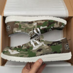 Los Angeles Chargers Camouflage Football Hey Dude Canvas Loafer Shoes