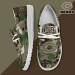 Chicago Bears Camouflage Football Hey Dude Canvas Loafer Shoes