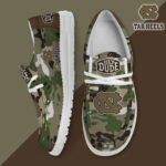 North Carolina Tar Heels Camouflage Football Hey Dude Canvas Loafer Shoes