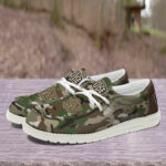 Auburn Tigers Camouflage Football Hey Dude Canvas Loafer Shoes