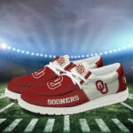 Oklahoma Sooners Football Hey Dude Canvas Loafer Shoes HDS01