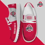 Ohio State Buckeyes Football Hey Dude Canvas Loafer Shoes HDS01