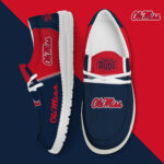 Ole Miss Rebels Football Hey Dude Canvas Loafer Shoes HDS01