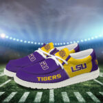 LSU Tigers Football Hey Dude Canvas Loafer Shoes HDS01