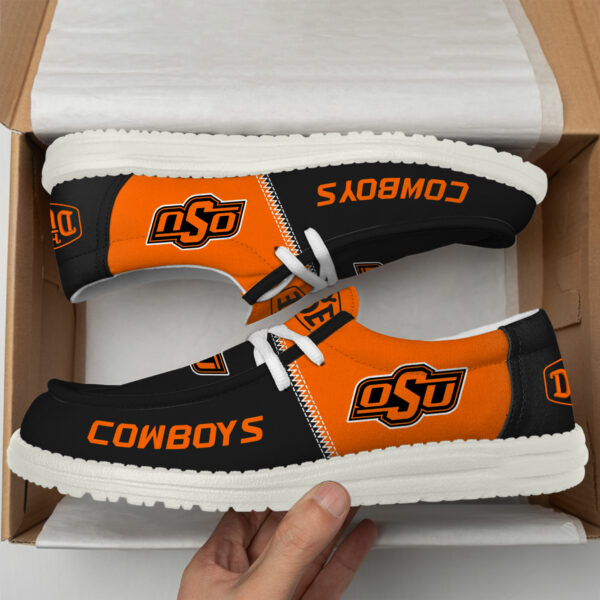 Oklahoma State Cowboys Football Hey Dude Canvas Loafer Shoes HDS01