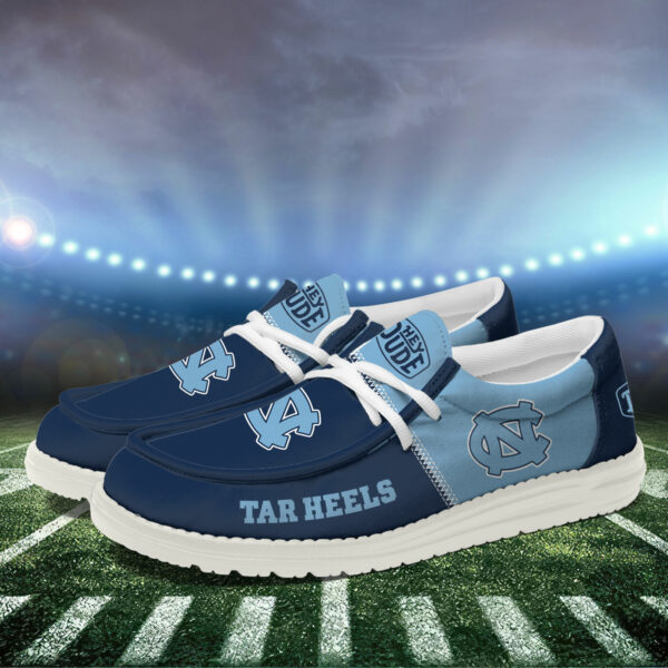 North Carolina Tar Heels Football Hey Dude Canvas Loafer Shoes HDS01