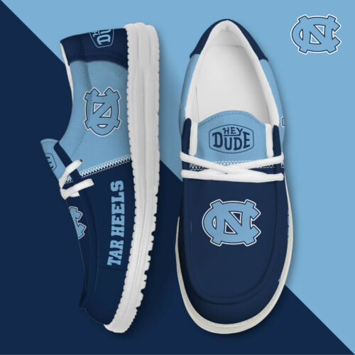 North Carolina Tar Heels Football Hey Dude Canvas Loafer Shoes HDS01