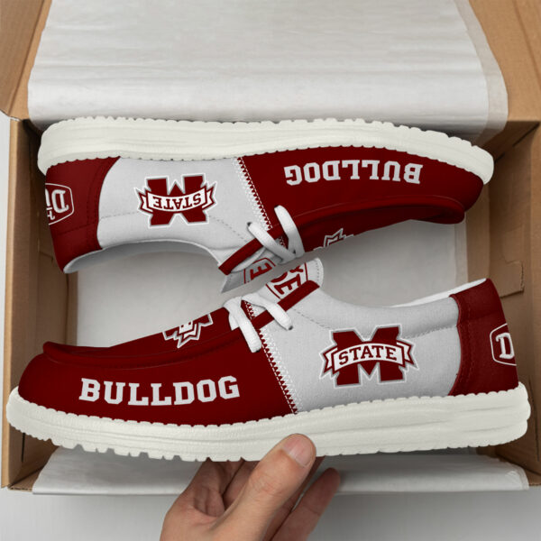 Mississippi State Bulldogs Football Hey Dude Canvas Loafer Shoes HDS01