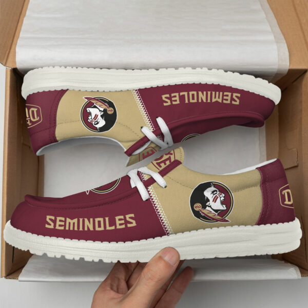 Florida State Seminoles Football Hey Dude Canvas Loafer Shoes HDS01