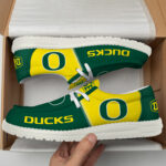 Oregon Ducks Football Hey Dude Canvas Loafer Shoes HDS01