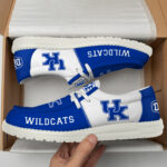 Kentucky Wildcats Football Hey Dude Canvas Loafer Shoes HDS01